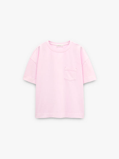 Plain Cotton T-Shirt With Pocket