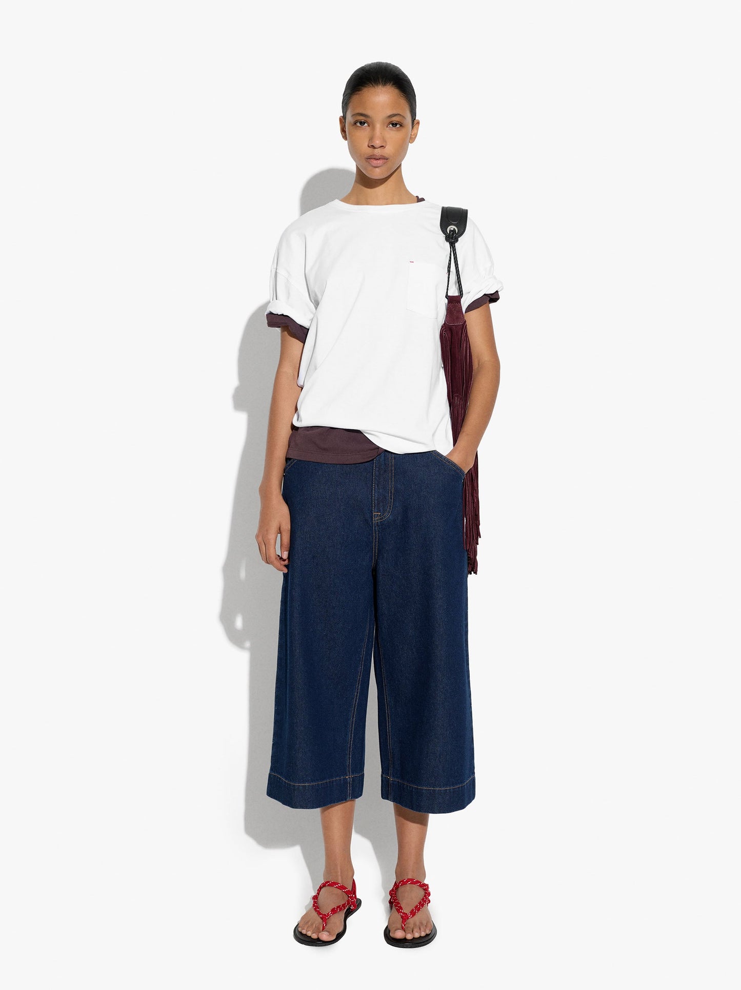 Plain Cotton T-Shirt With Pocket