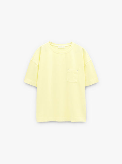 Plain Cotton T-Shirt With Pocket
