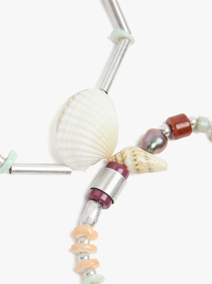 Set Of Bracelets With Shells And Stones