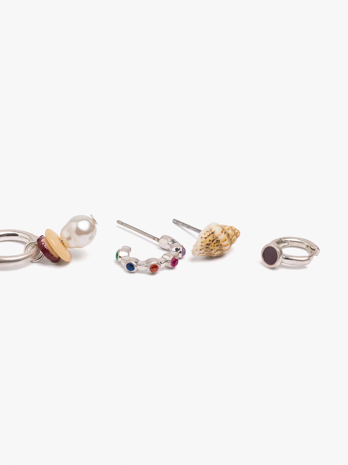 Set Of Earrings With Shells