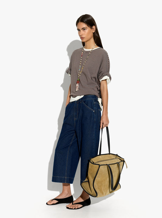 Cropped Jeans With 100% Cotton