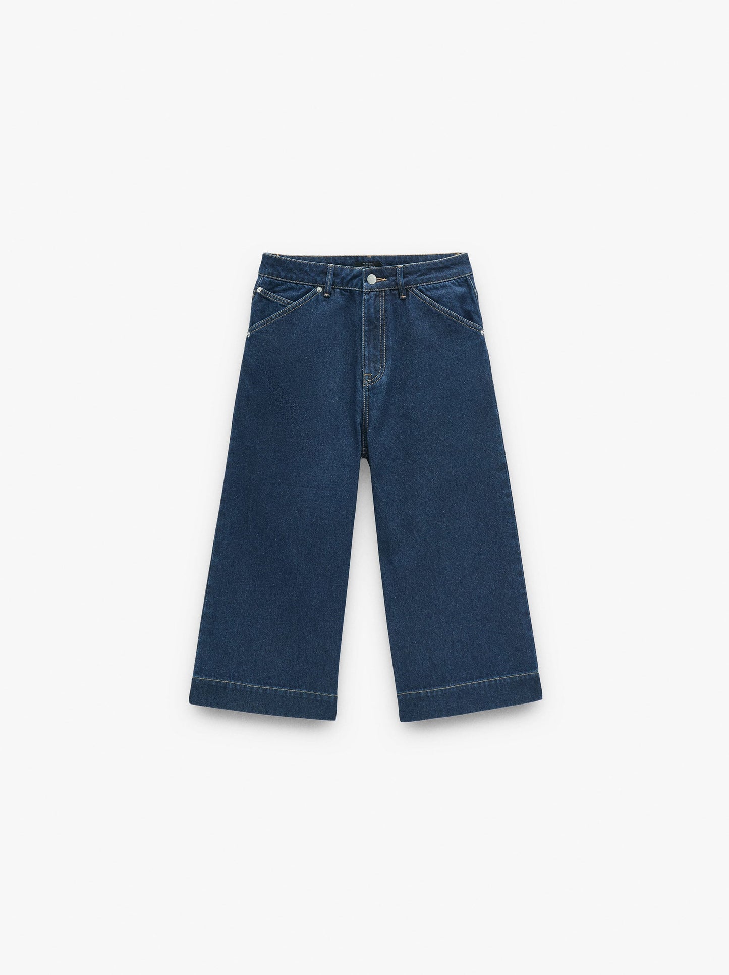 Cropped Jeans With 100% Cotton