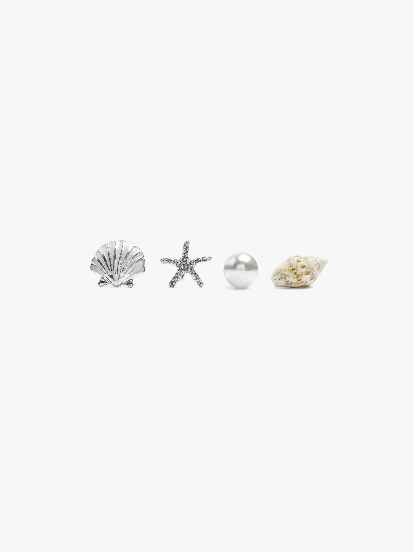 Set Of Earrings With Sea-Inspired Motifs