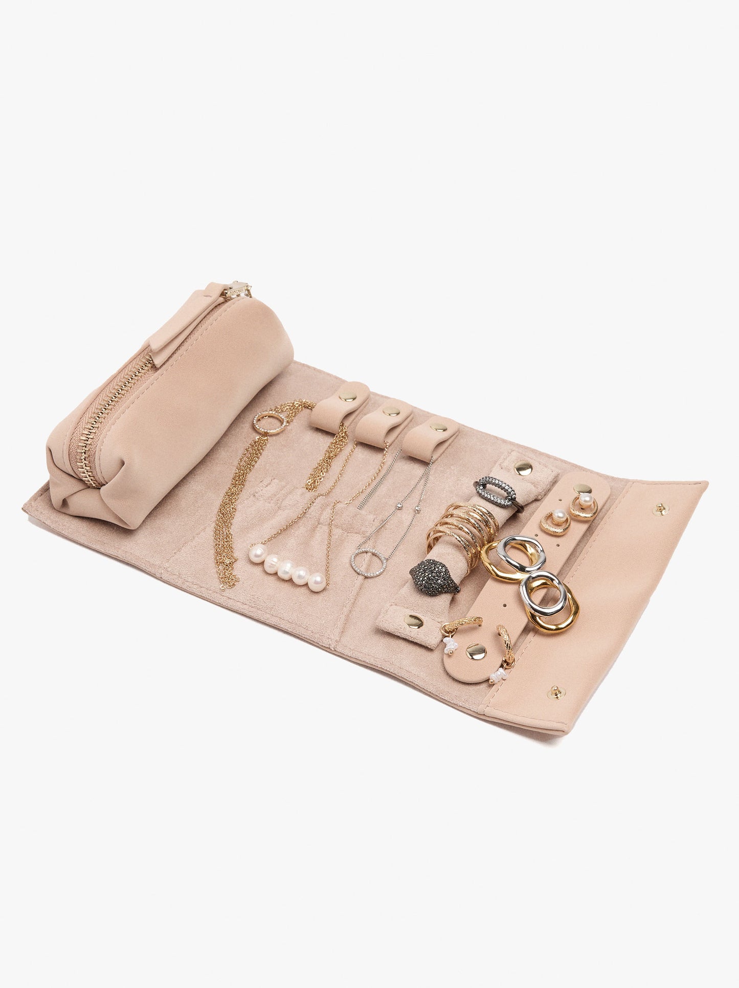 Roll Jewellery Case With Soft Texture