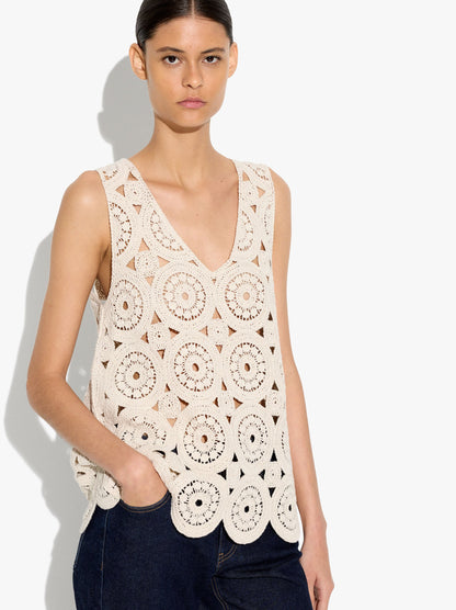 Crochet Knit Top
