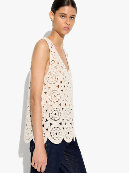 Crochet Knit Top
