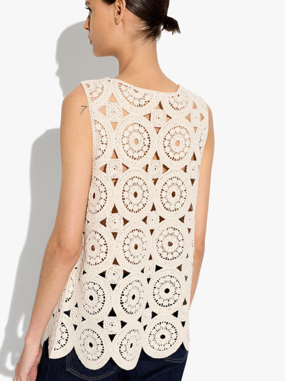 Crochet Knit Top
