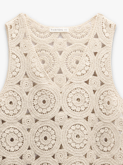 Crochet Knit Top