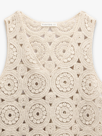 Crochet Knit Top