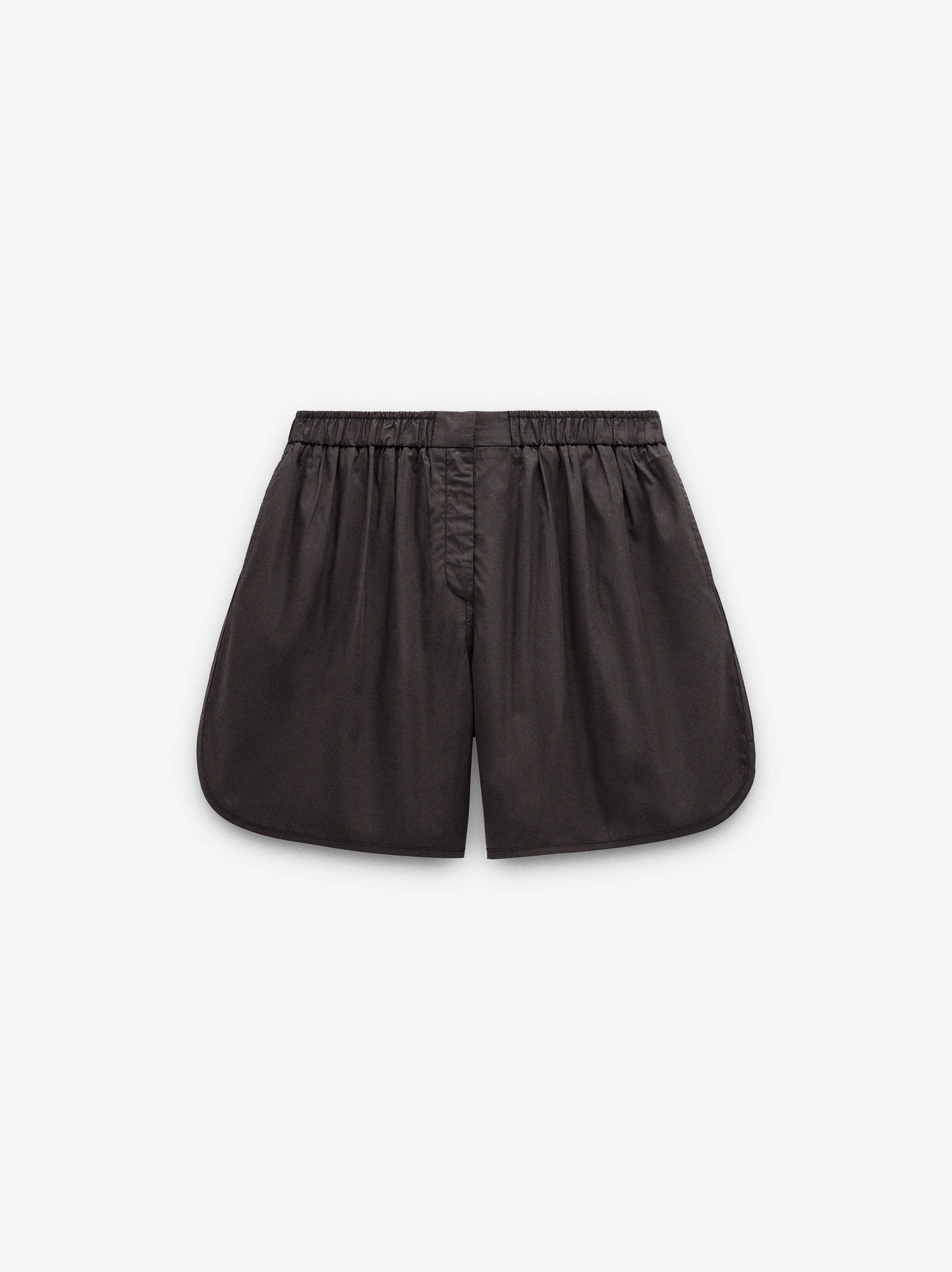 Shorts With A Silk And Cotton Blend