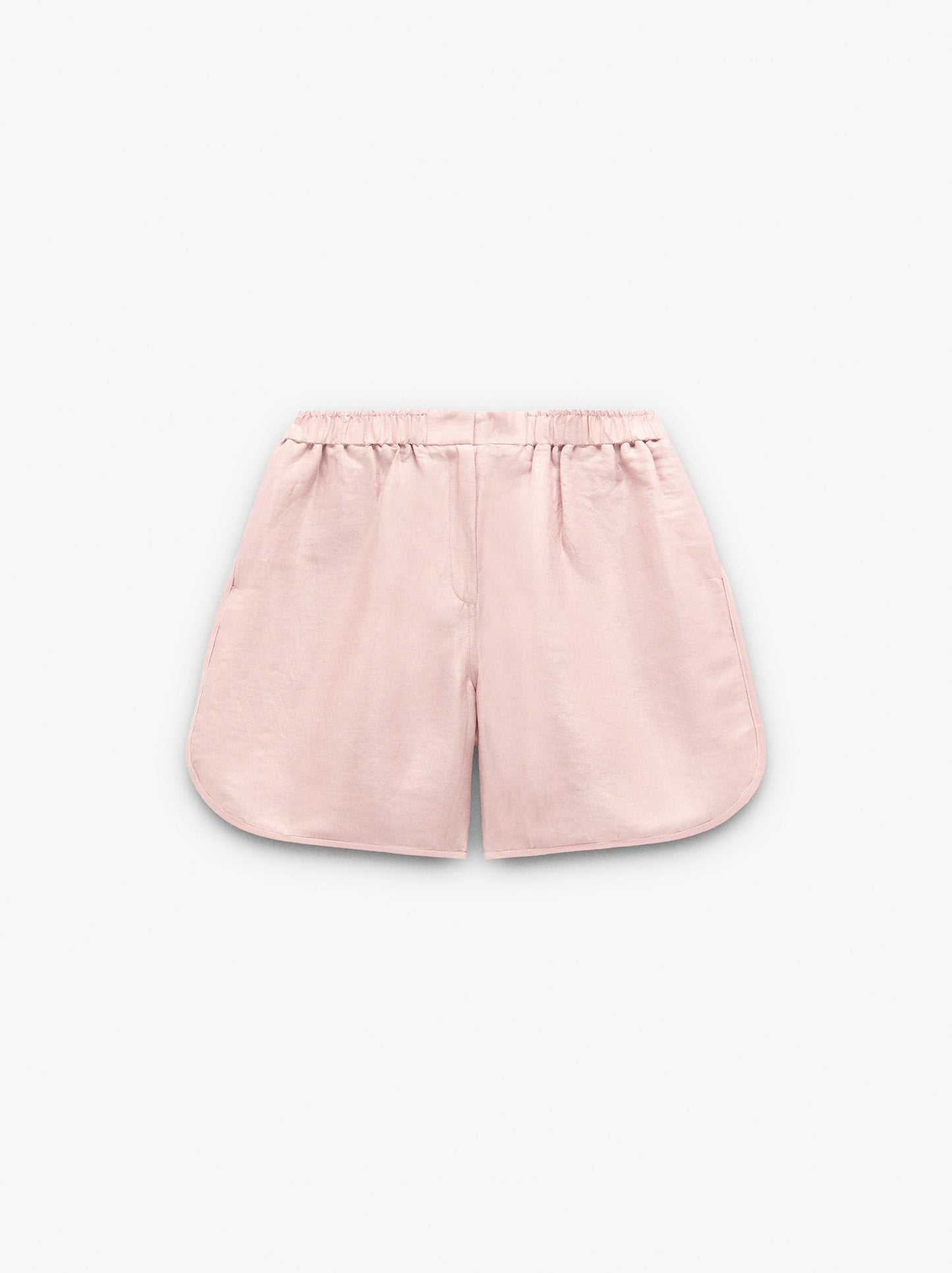 Shorts With A Silk And Linen Blend