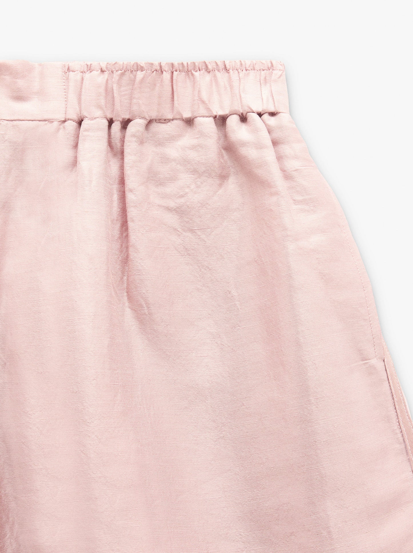 Shorts With A Silk And Linen Blend