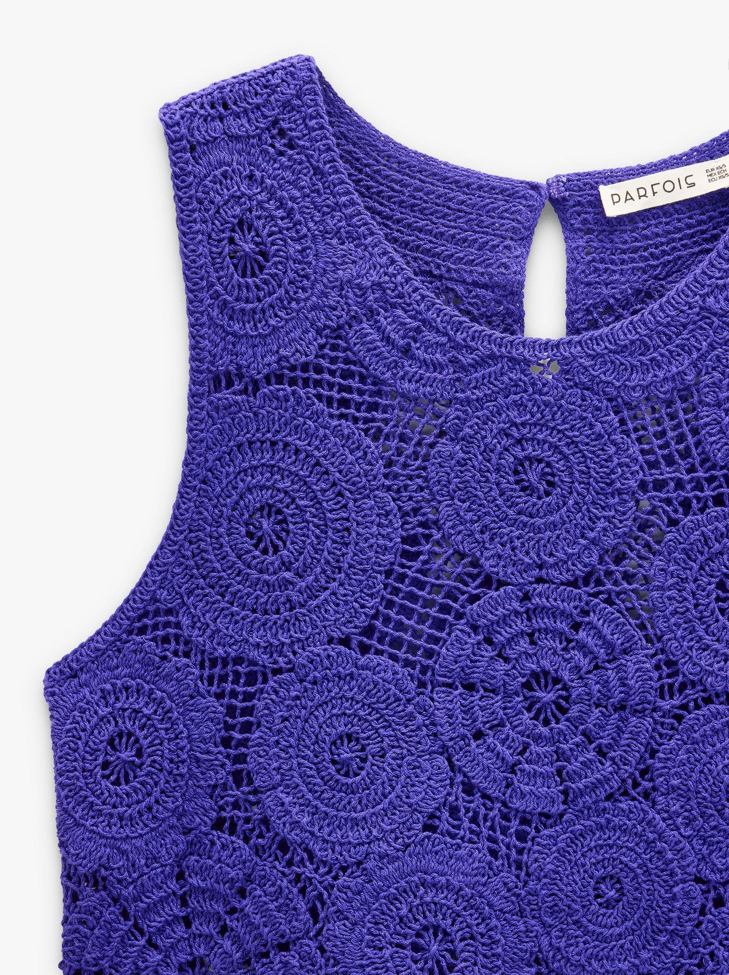 Floral Crochet Top With 100% Cotton