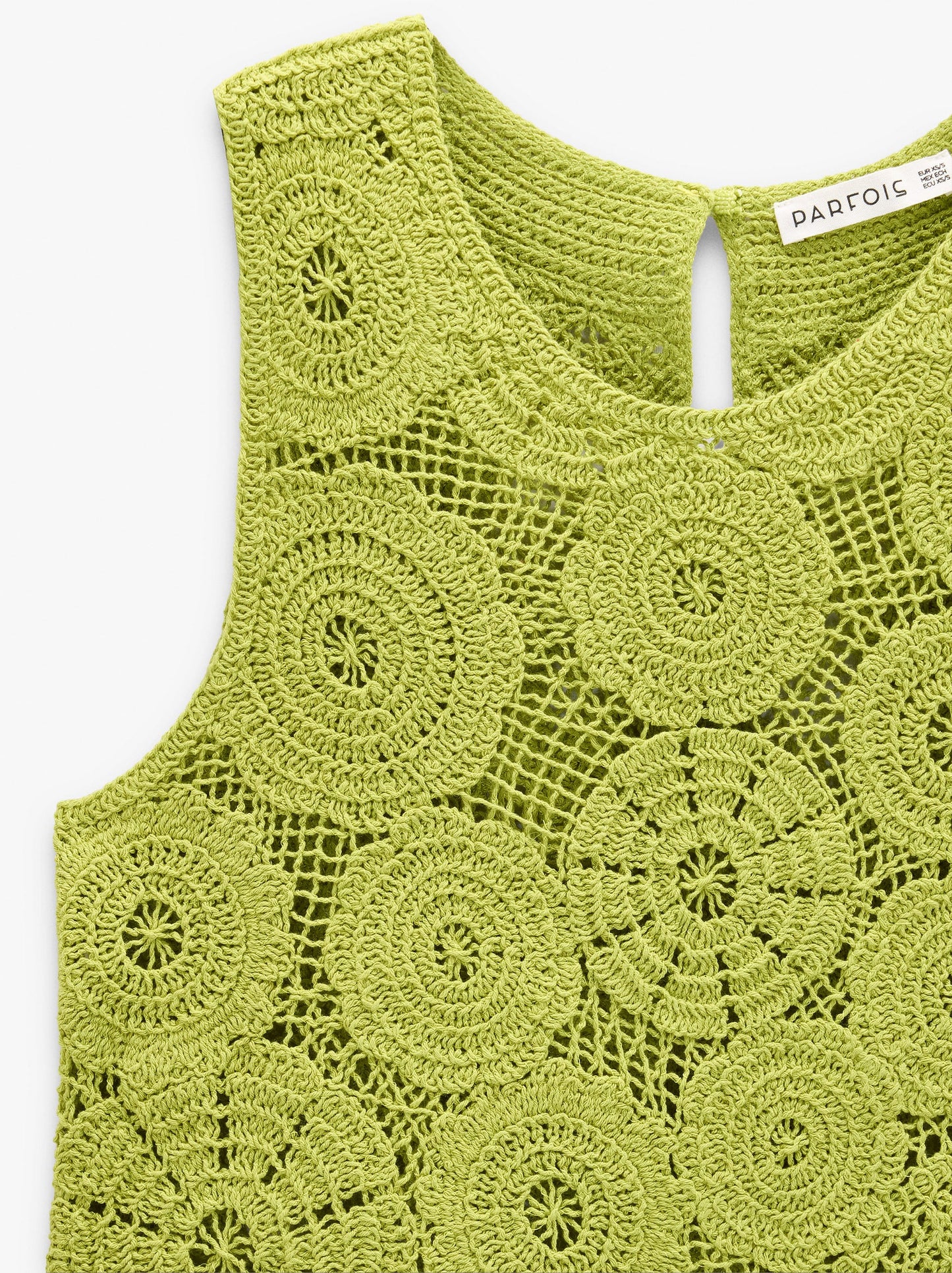 Floral Crochet Top With 100% Cotton