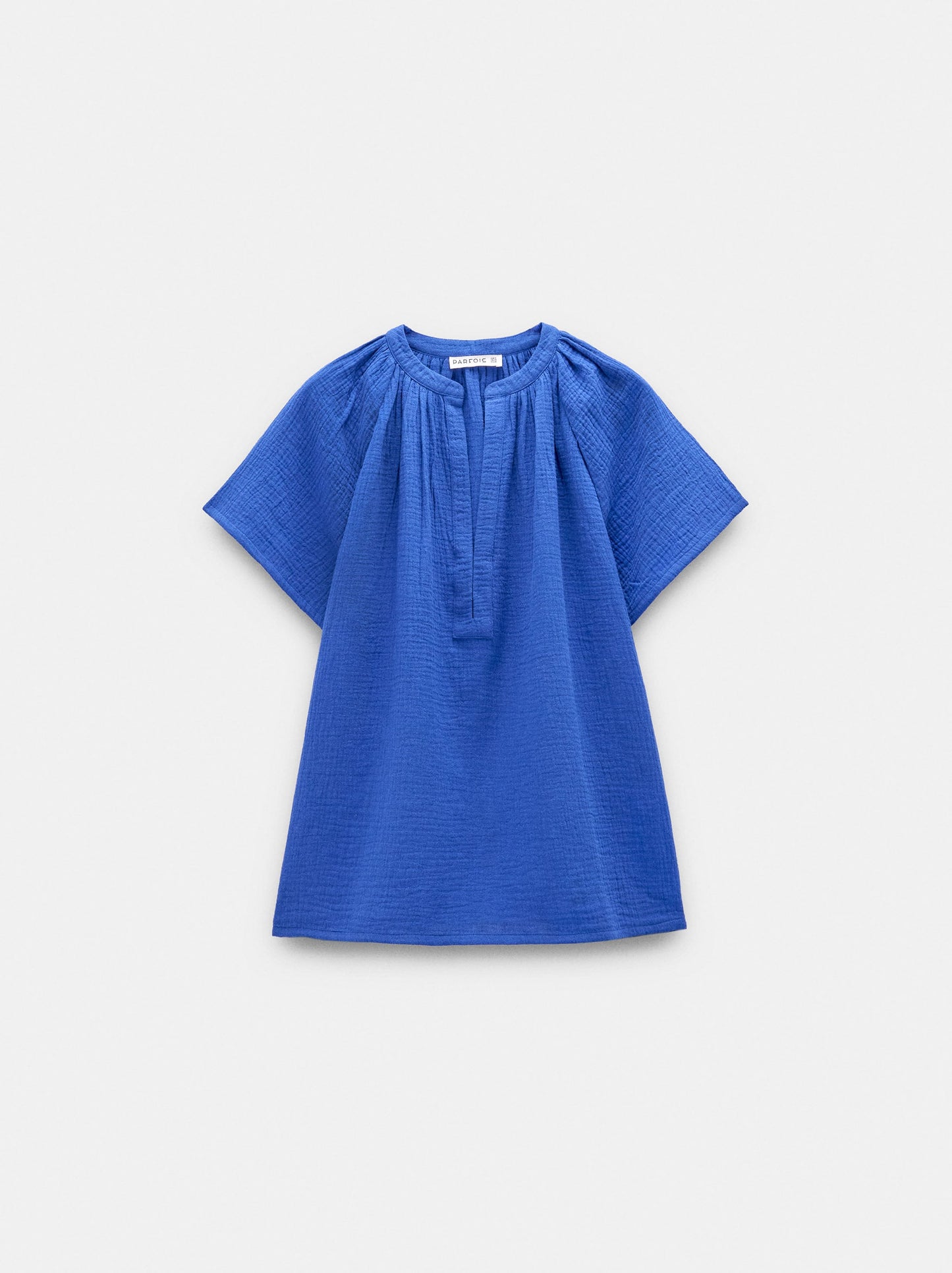 Blouse With Crinkled Effect 100% Cotton