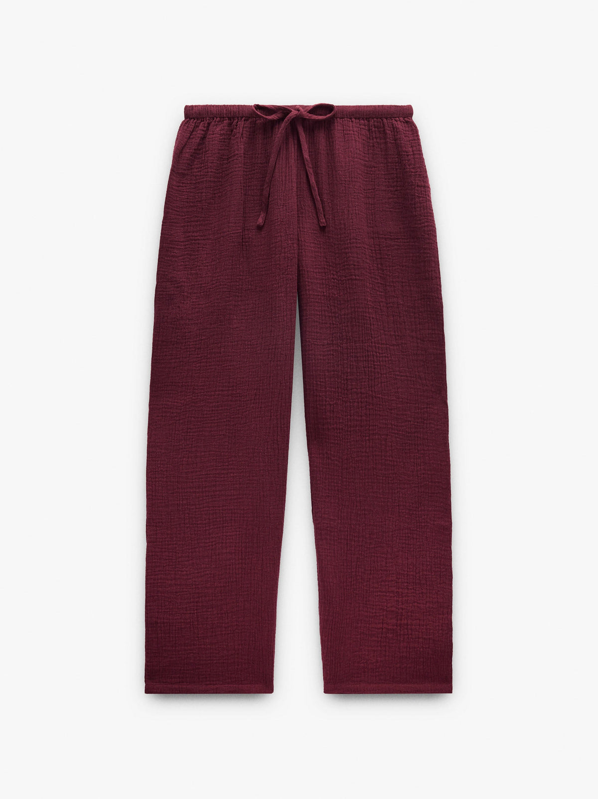 Trousers With Crinkled Effect 100% Cotton