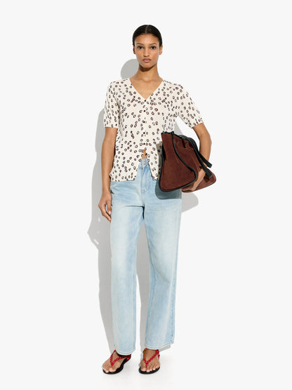 Floral Printed Knit Cardigan