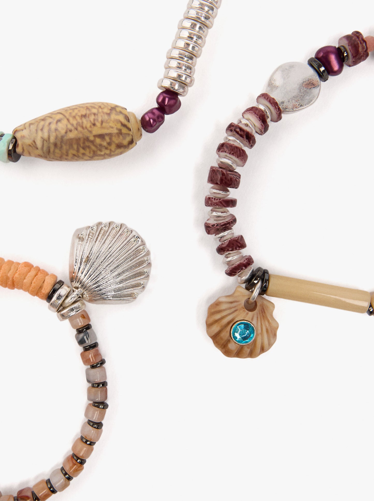 Set Bracelets Elásticas With Sea-Inspired Motifs