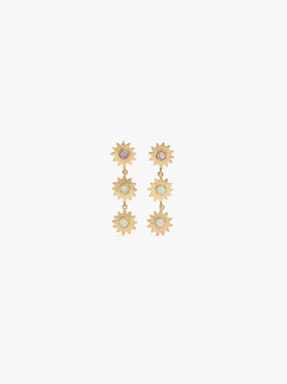Star Earrings With Stones