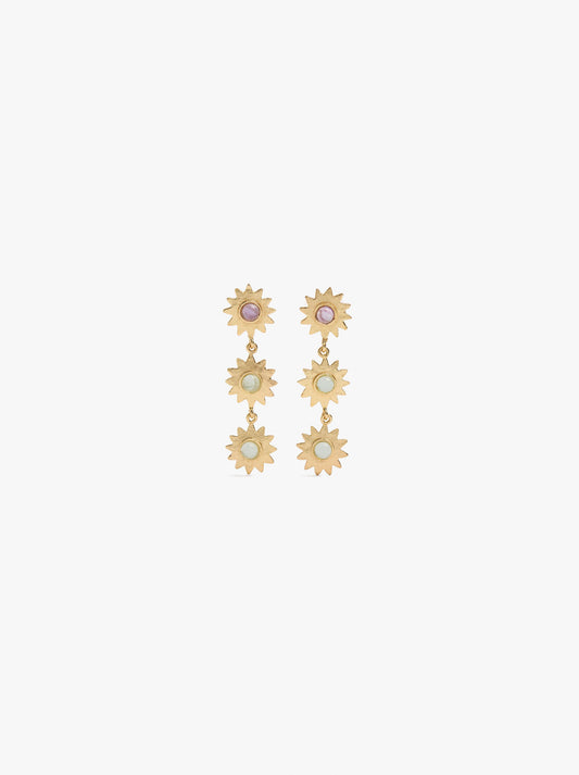 Star Earrings With Stones