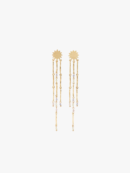 Long Earrings With Stones And Bars