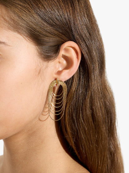 Long Earrings With Cascade Effect