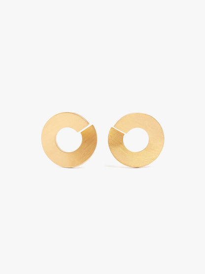Hoop Earrings With Ear Jacket Effect