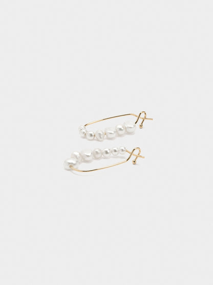Long Earrings With Freshwater Pearls
