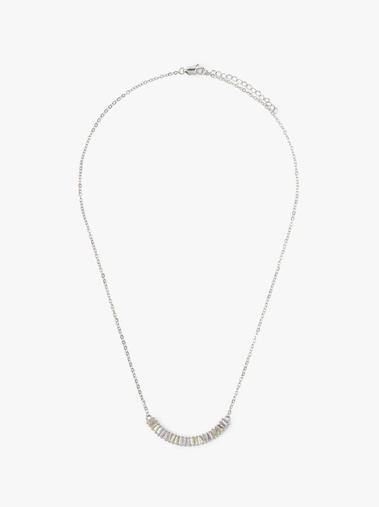 Short Necklace Multicolor Zirconia