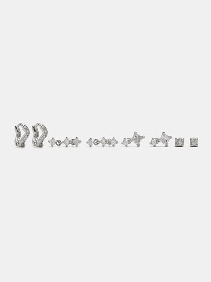Set Of Earrings With Cubic Zirconia