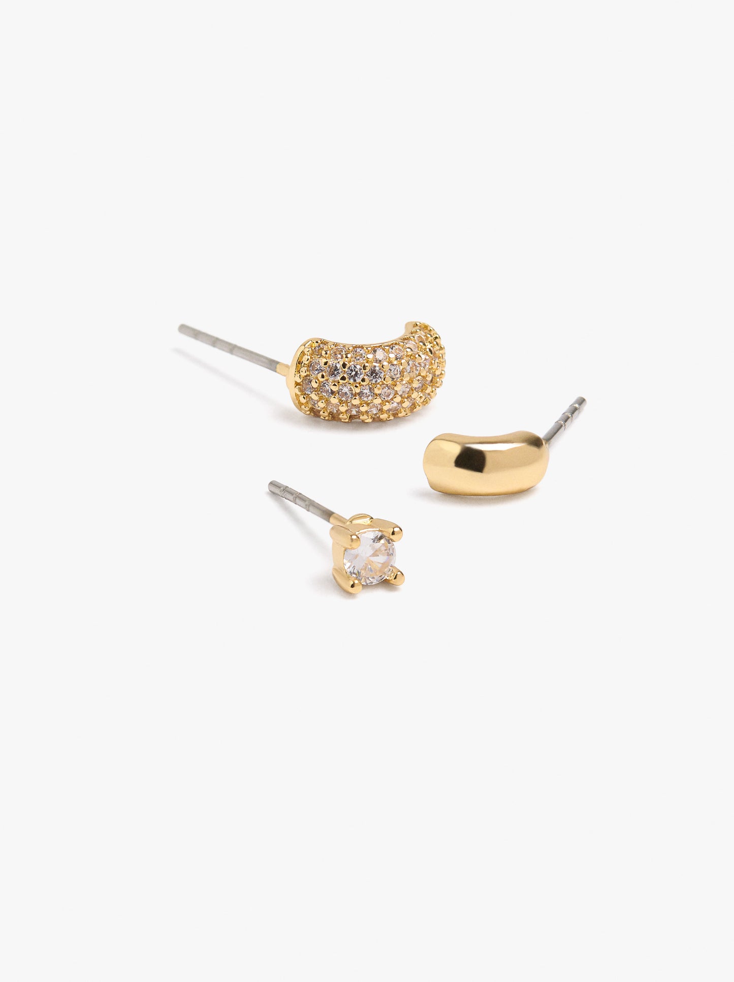 Set Of Earrings With Cubic Zirconia