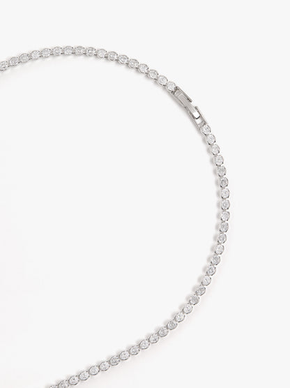 Set Necklace And Bracelet With Zirconia