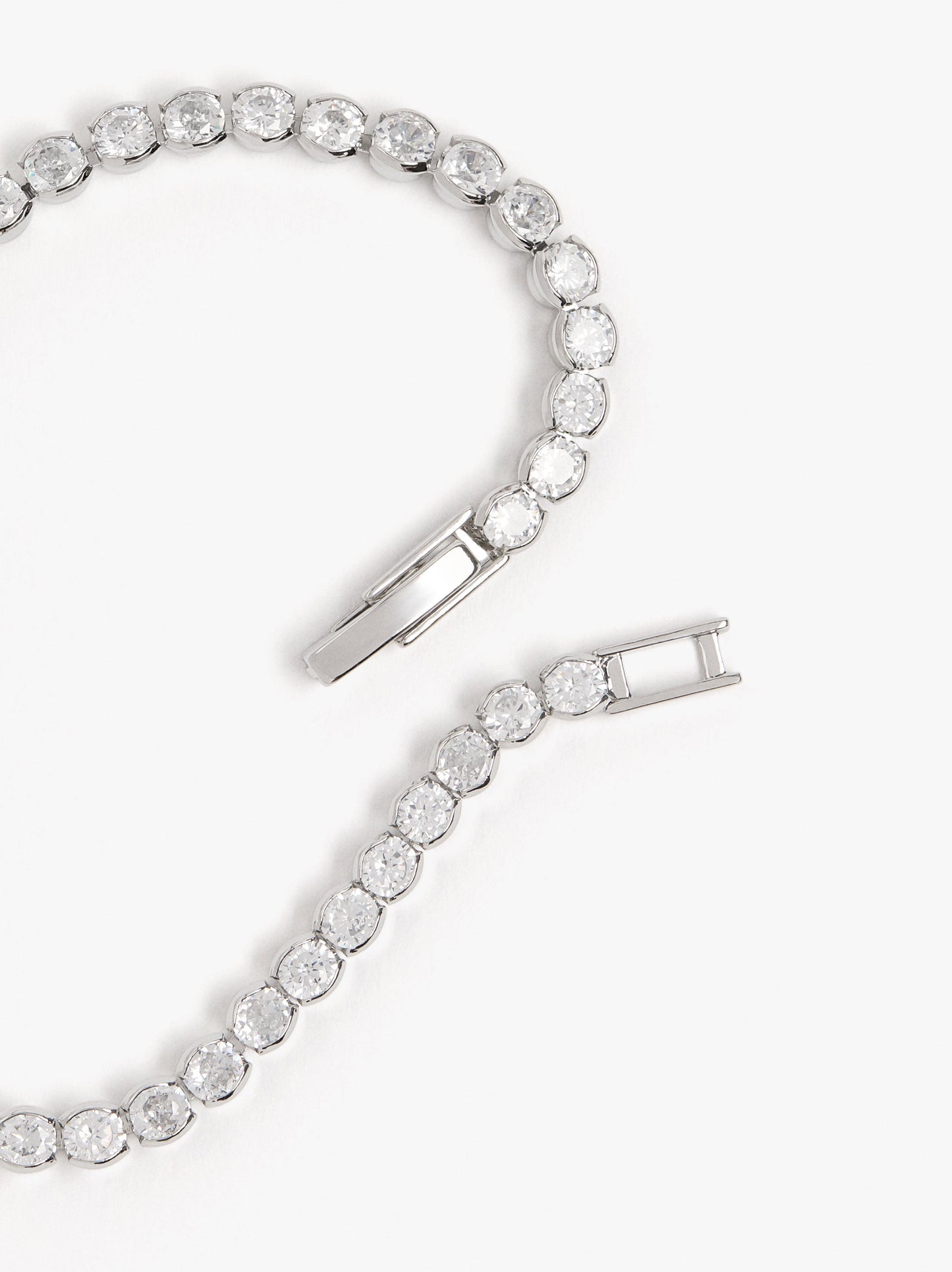 Set Necklace And Bracelet With Zirconia