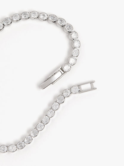 Set Necklace And Bracelet With Zirconia
