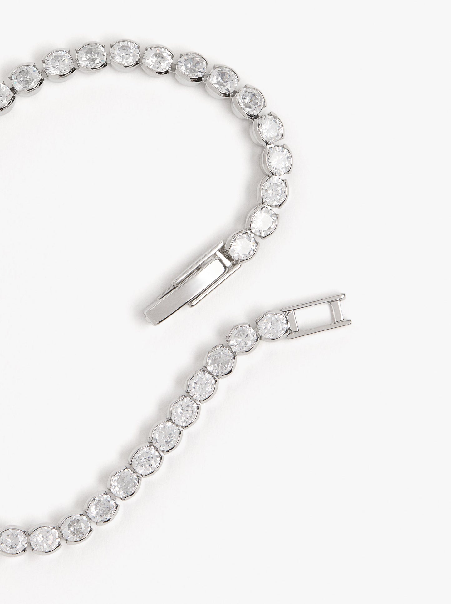 Set Necklace And Bracelet With Zirconia
