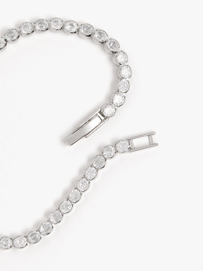 Set Necklace And Bracelet With Zirconia
