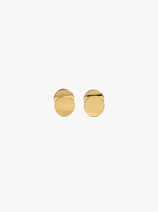 Round Earrings With Overlapping