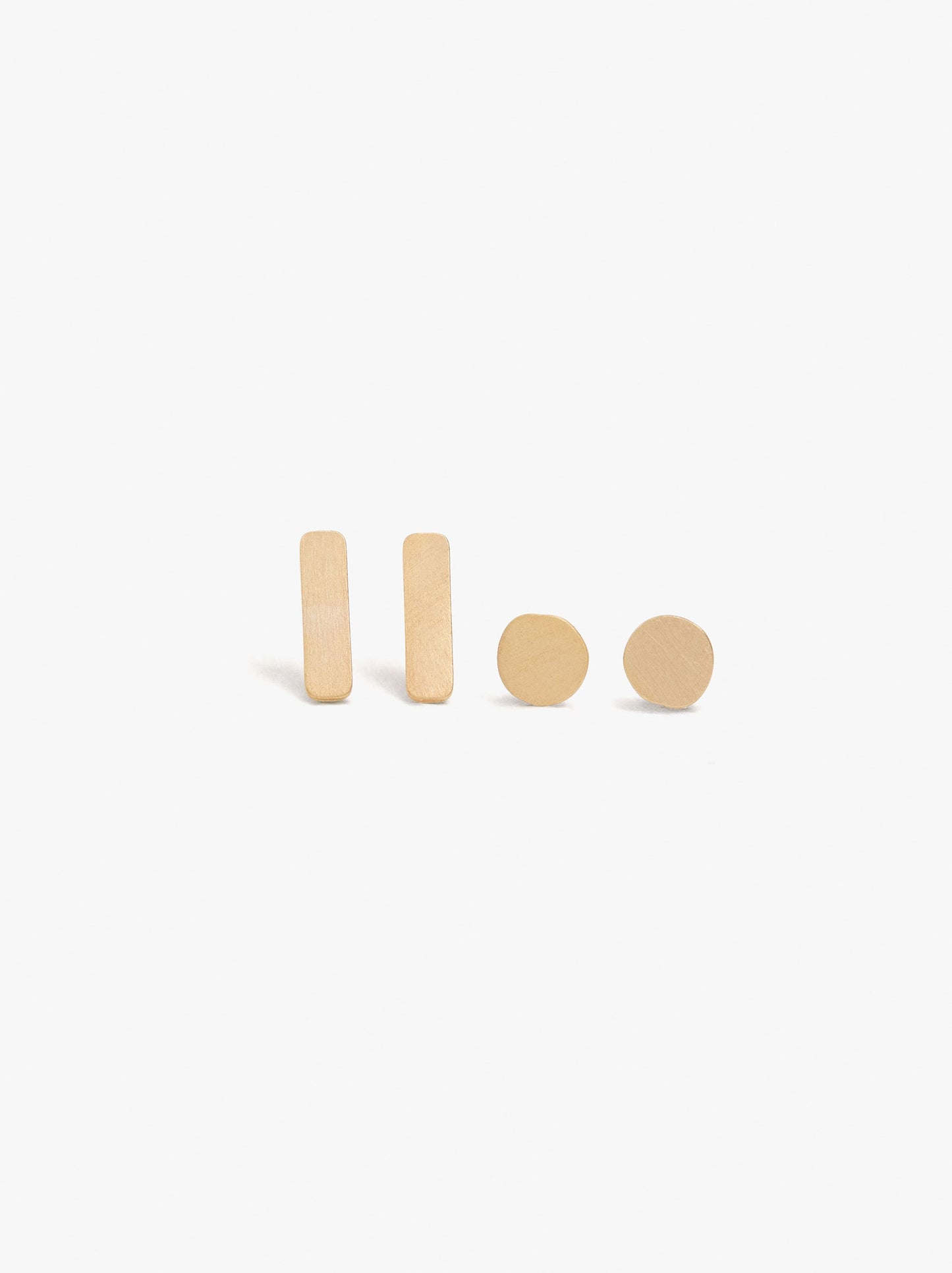 Set Of Earrings Bar And Circle