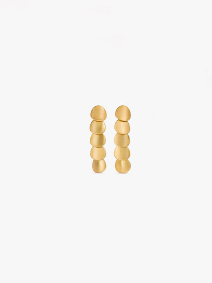 Long Earrings With Multiple Round Elements