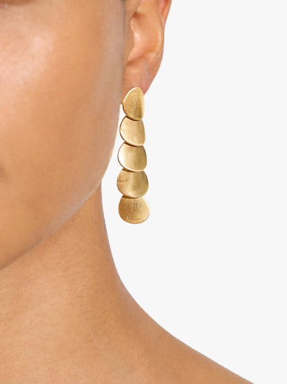 Long Earrings With Multiple Round Elements