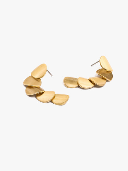 Long Earrings With Multiple Round Elements