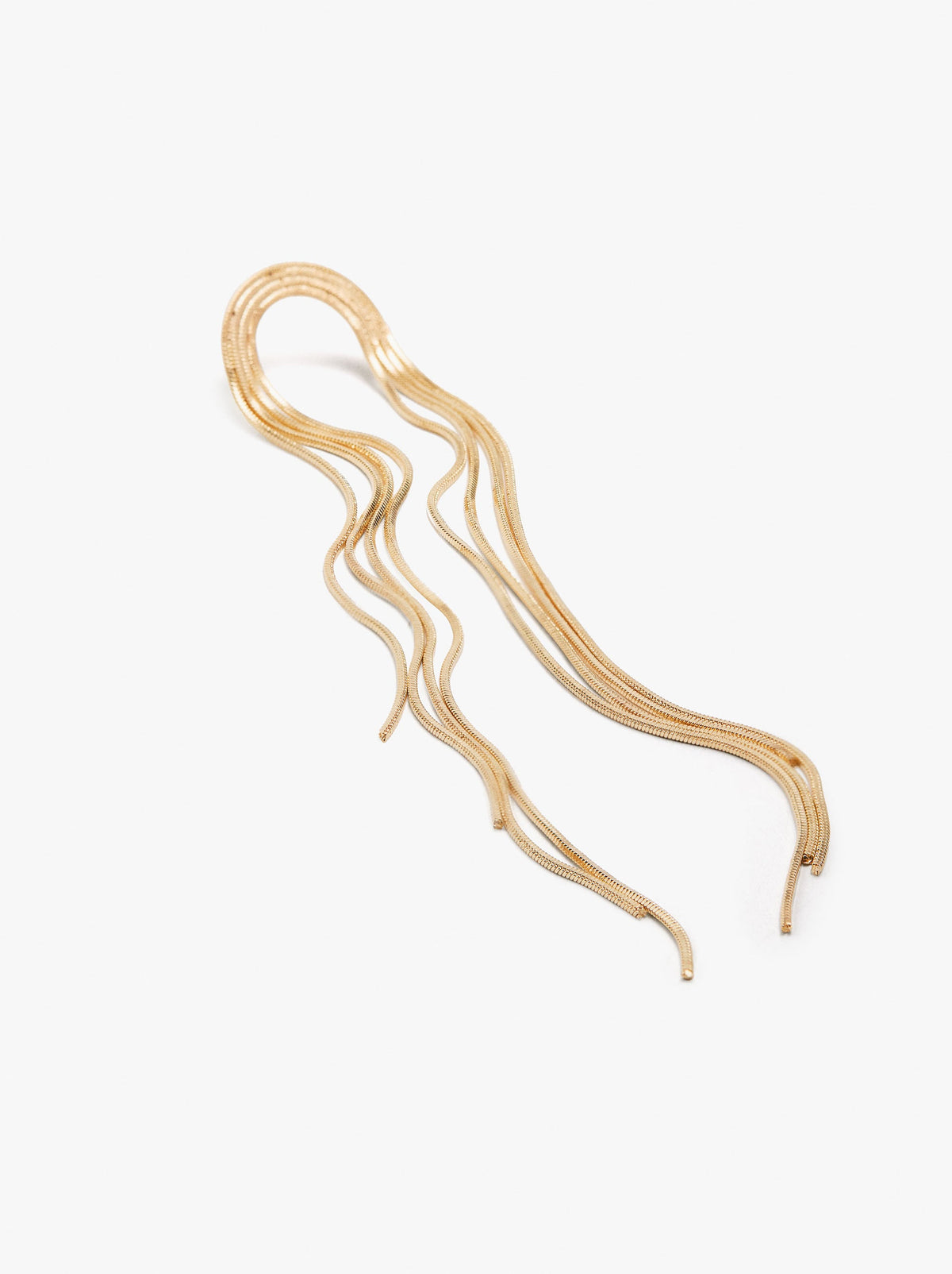 Arch Earrings With Long Fringes
