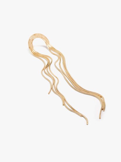 Arch Earrings With Long Fringes