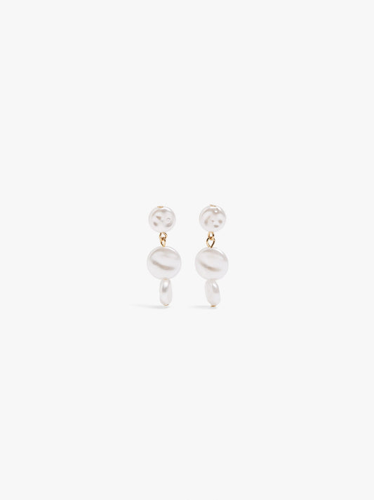 Earrings With Round Pearls