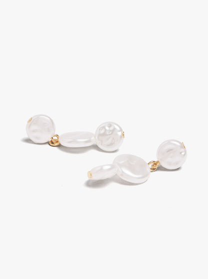 Earrings With Round Pearls