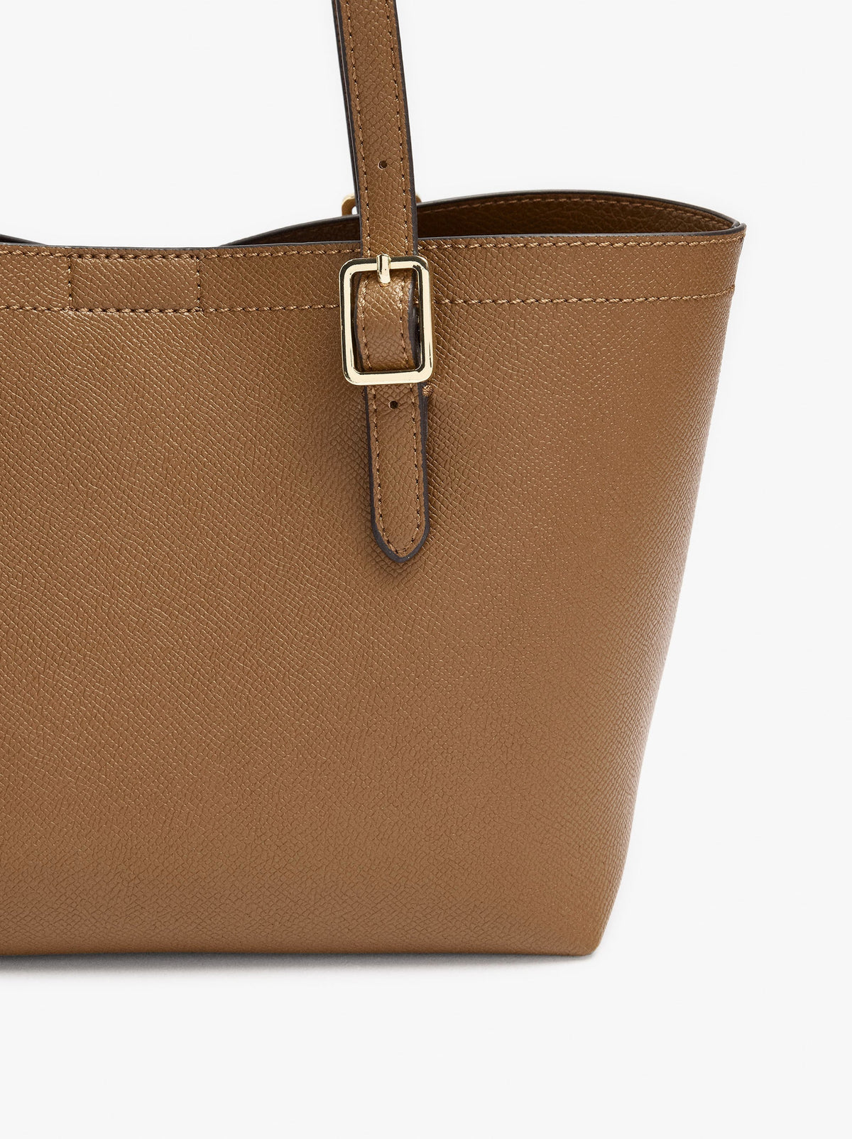 Tote Bag With Texture And Removable Pouch