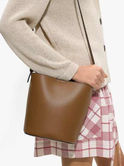 Crossbody Bag With Texture And Removable Pouch