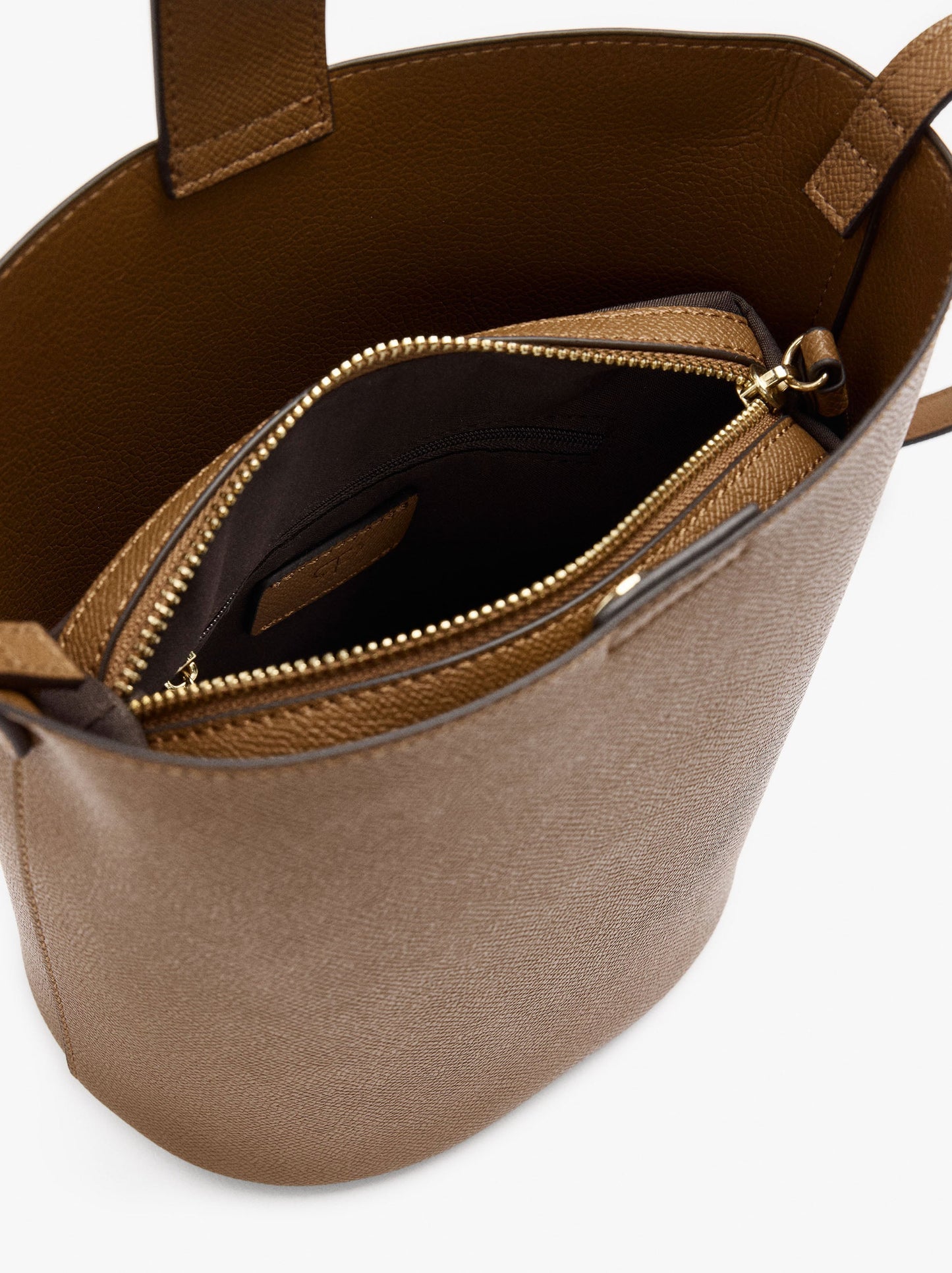 Crossbody Bag With Texture And Removable Pouch