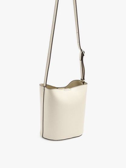 Crossbody Bag With Texture And Removable Pouch